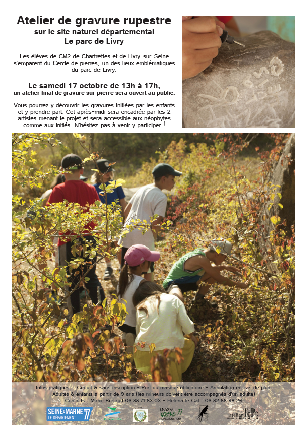 Atelier de gravure rupestre