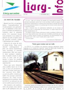 Couverture Livry Info n° 45