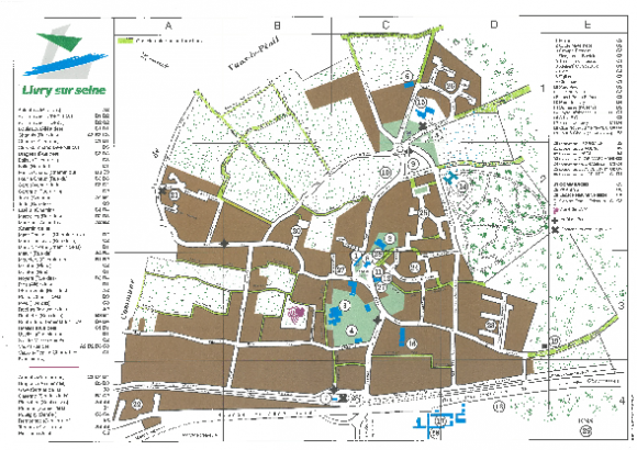 Plan de Livry-sur-Seine